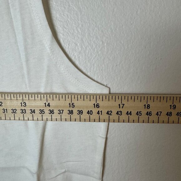 Hurley Alexes Muscle Crew Tank XS Marshmallow White 100% Cotton - Picture 4 of 6